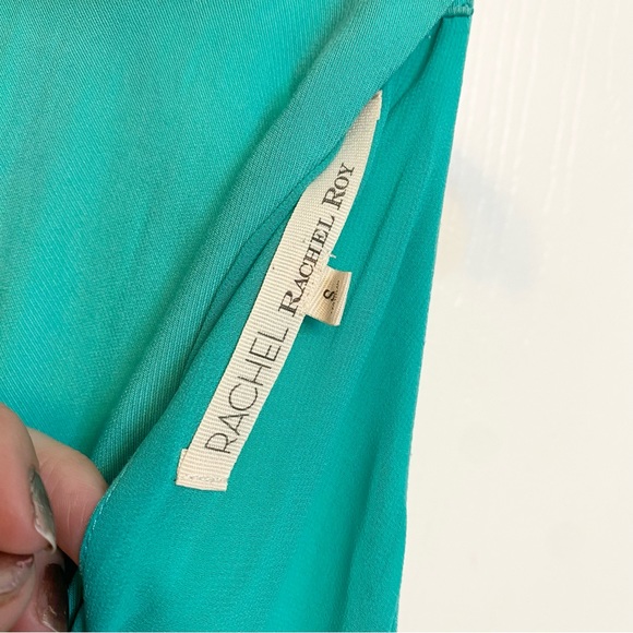 Turquoise High-Low Mid-Thigh Length Dress by Rachel Roy Women’s Size Small - Picture 5 of 7